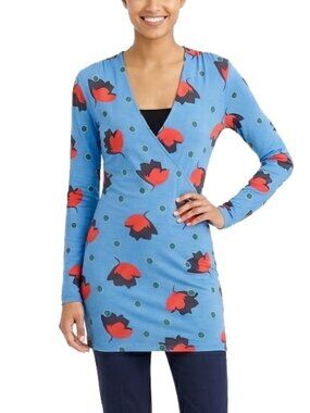 Boden Modern Floral Wrap Top 6R US